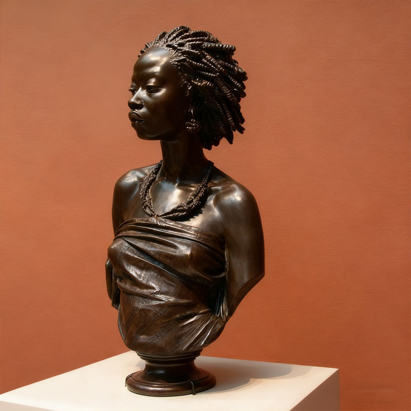 Patung Patung Manusia Fiberglass Efek Perunggu