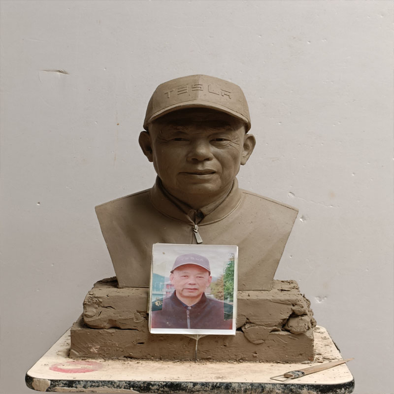 Patung Potret Perunggu Kustom