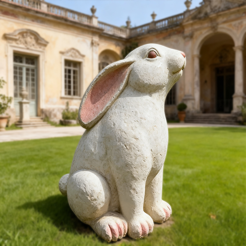 Patung Kelinci Hewan Marmer