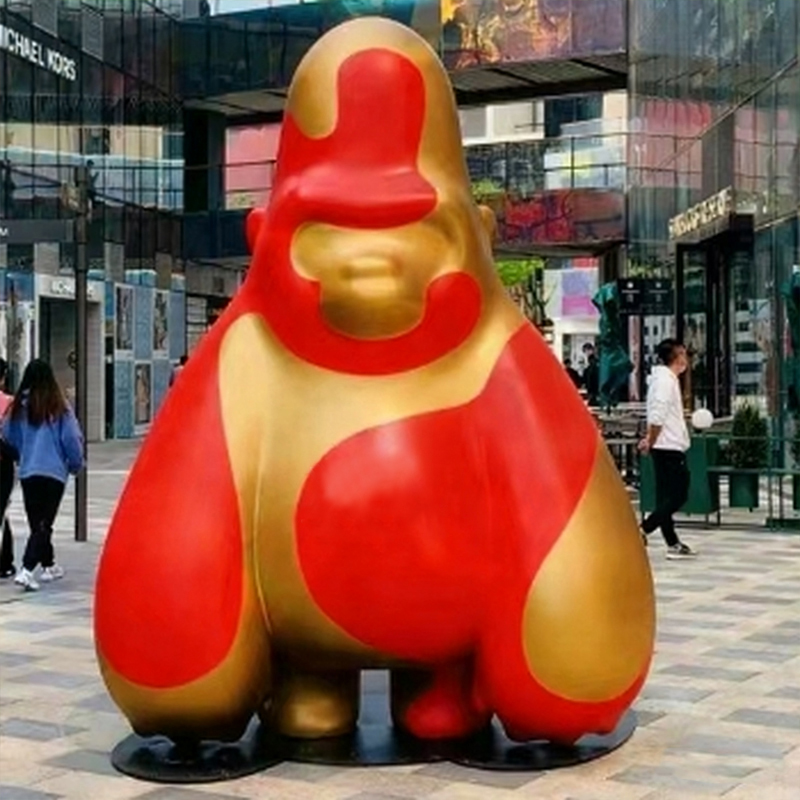 Patung Gorila Kartun Fiberglass