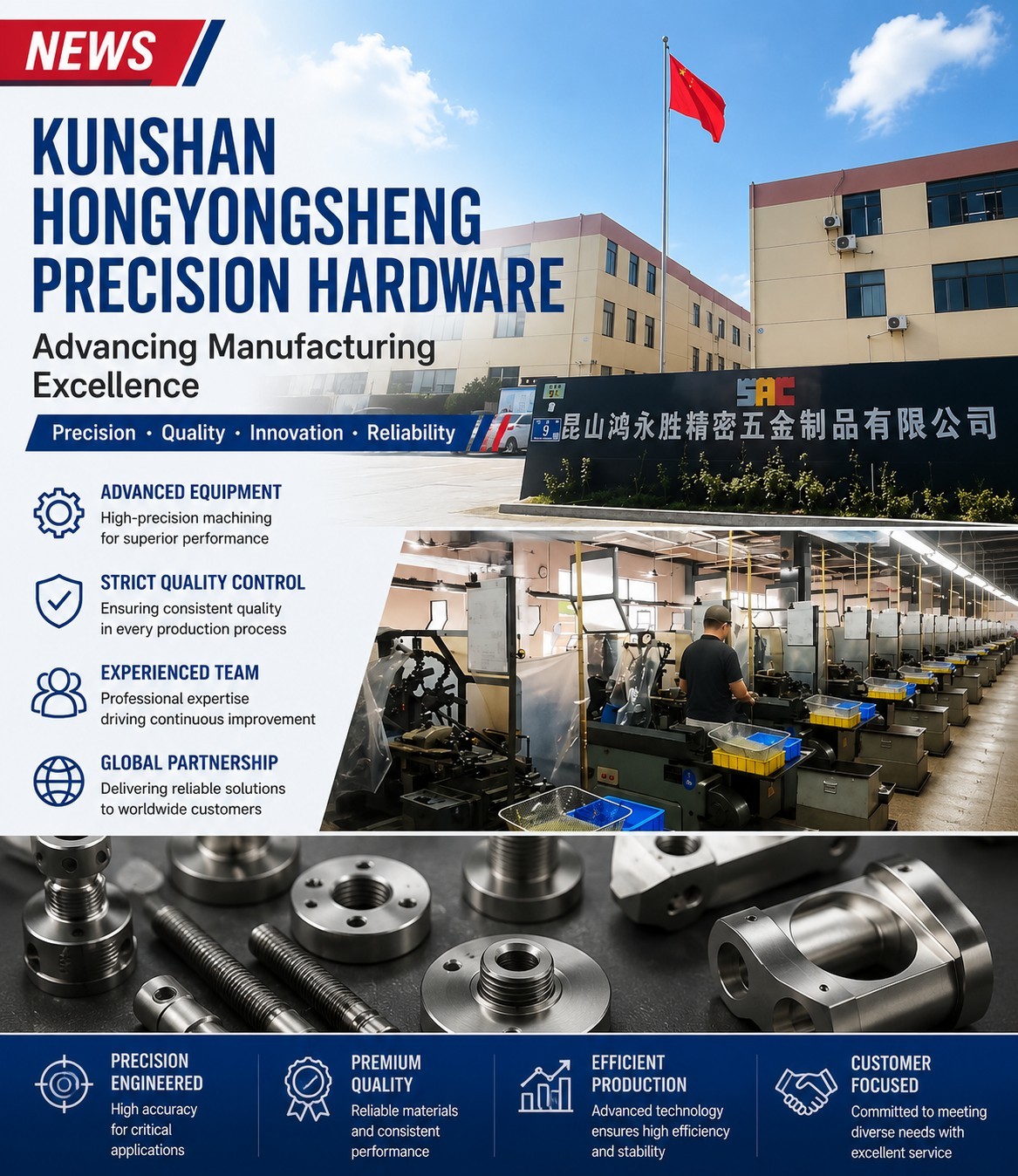 Bagaimana Kunshan Hongyongsheng Precision Hardware Memperluas Kekuatan Manufakturnya?