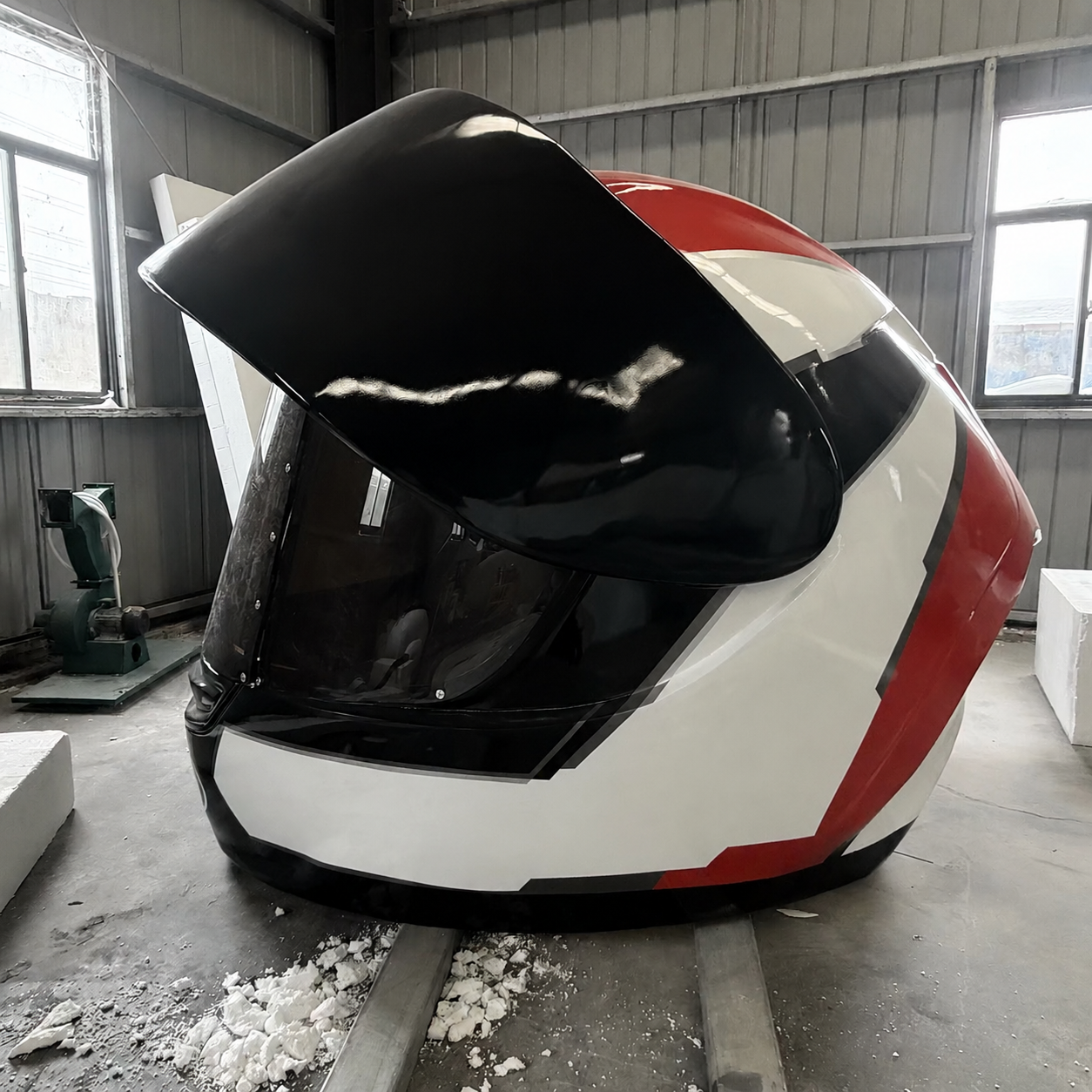 Bagaimana Patung Helm Sepeda Motor Resin Raksasa Dibuat — dan Siapa yang Membuatnya dalam Skala Besar?